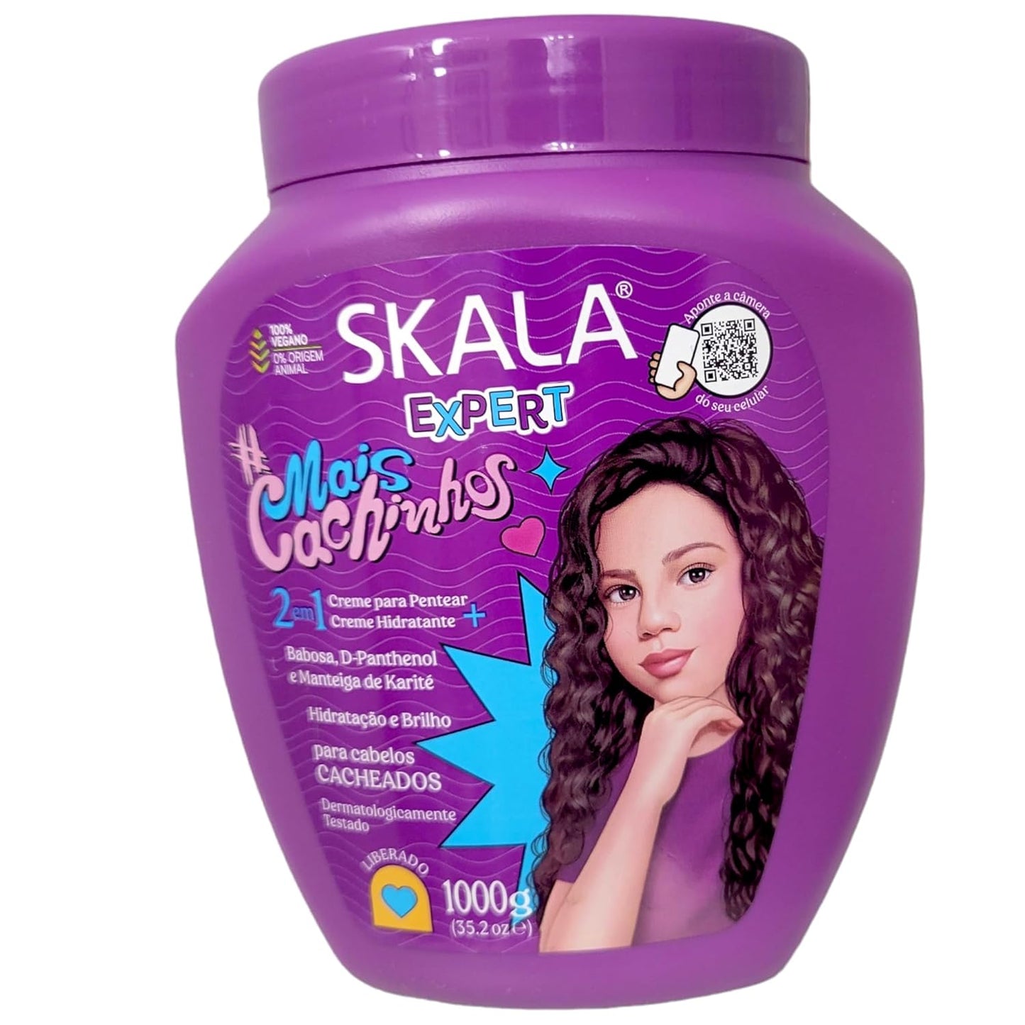 SKALA Skala - Expert Line - More Curls Treatment Cream 1000 Gr - (Expert Collection - More Curls for Kids 2 in 1 Treatment Cream Net 33.81 Oz)